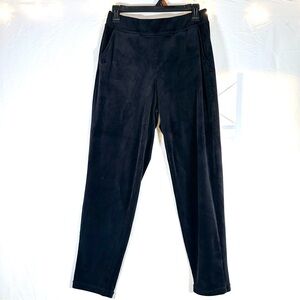 Gloria Vanderbilt Black Velour Pant Women’s Small Velvet Comfort Athleisure